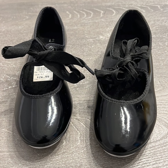 American ballet theater size 12 tap shoes black only worn a few times - Picture 8 of 9